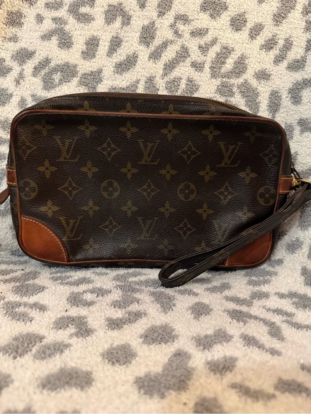 Louis Vuitton Monogram Marly Dragonne GM Clutch Bag 80’s 90’s Vintage Piece🔥